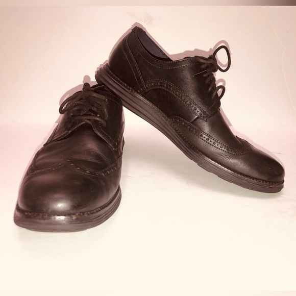- Men's Cole Haan Original Grand
Shortwing‎ Wing Tip Derby Shoe Black 11.5 M - Picture 8 of 15